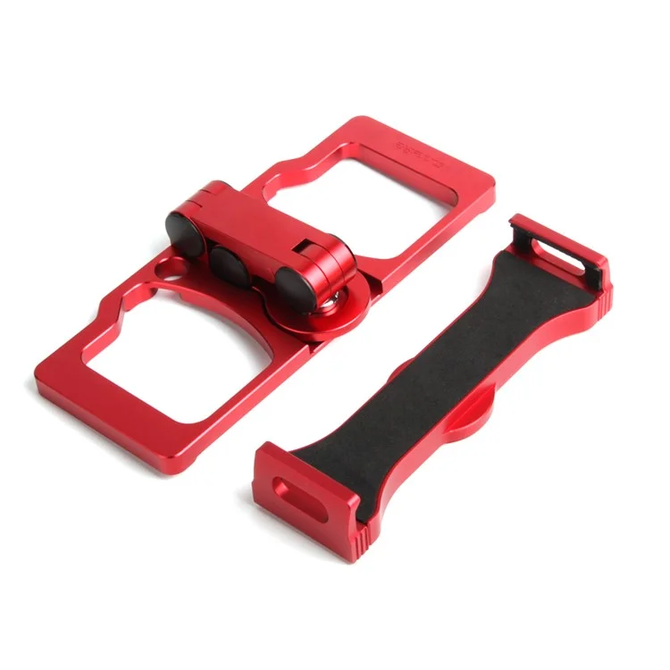 Sunnylife TY-ZJ035 Per DJI MAVIC 3/mini Se/air 2S Telefono/tablet/per Supporto Cristallino a 3 Vie Angles Regolabili in Lega di Alluminio Mount Table Stand - Rosso