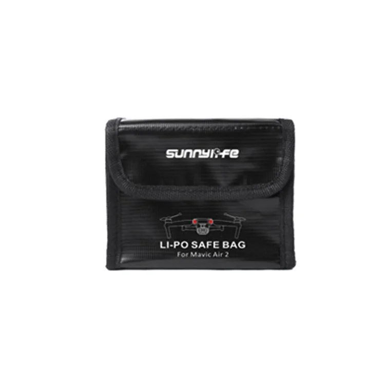 SUNNYLIFE AIR2-DC257 For DJI Air 2S/Mavic Air 2 Explosion-proof 2-Battery Storage Bag Lithium Battery Safety Carrying Pouch