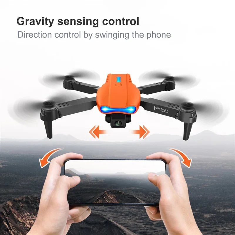K3 Dual 4K Cameras Professional Foldable G-Sensor Quadcopter Three-Side Obstacle Avoidance Drone Aircraft - Grey