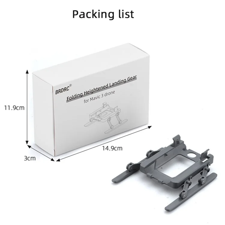 EWB9130 For DJI Mavic 3 Drone Landing Gear Leg Foldable Extended Kit
