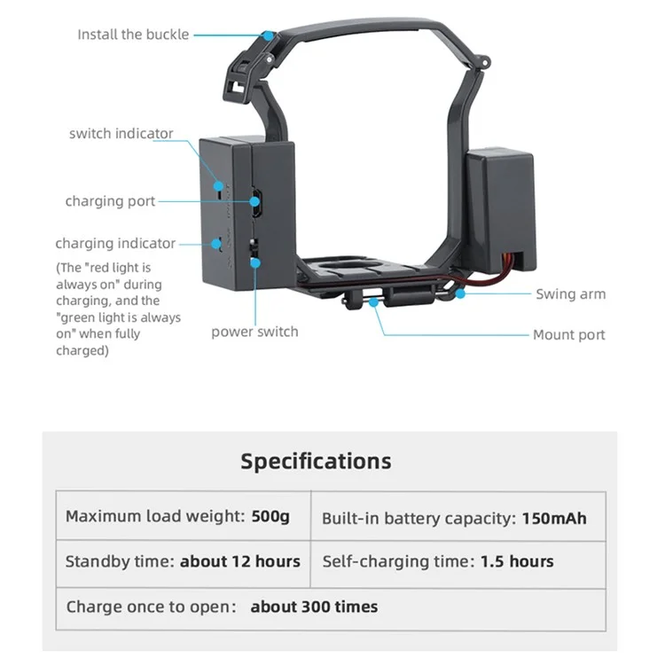 Juego de tren de aterrizaje EWB9144 Thrower para el sistema de entrega de cargas útiles del dron DJI Mavic 3 Airdrop Accessories