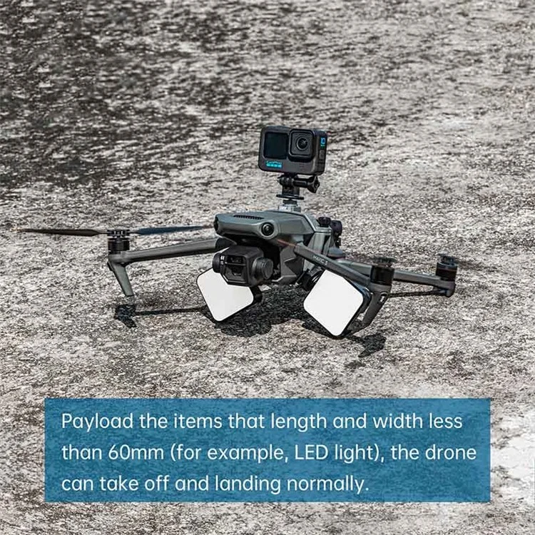 STARTRC 1110538 For DJI Mavic 3 Multifunction GoPro Action Camera Fill Light Mount Adapter Kit Set
