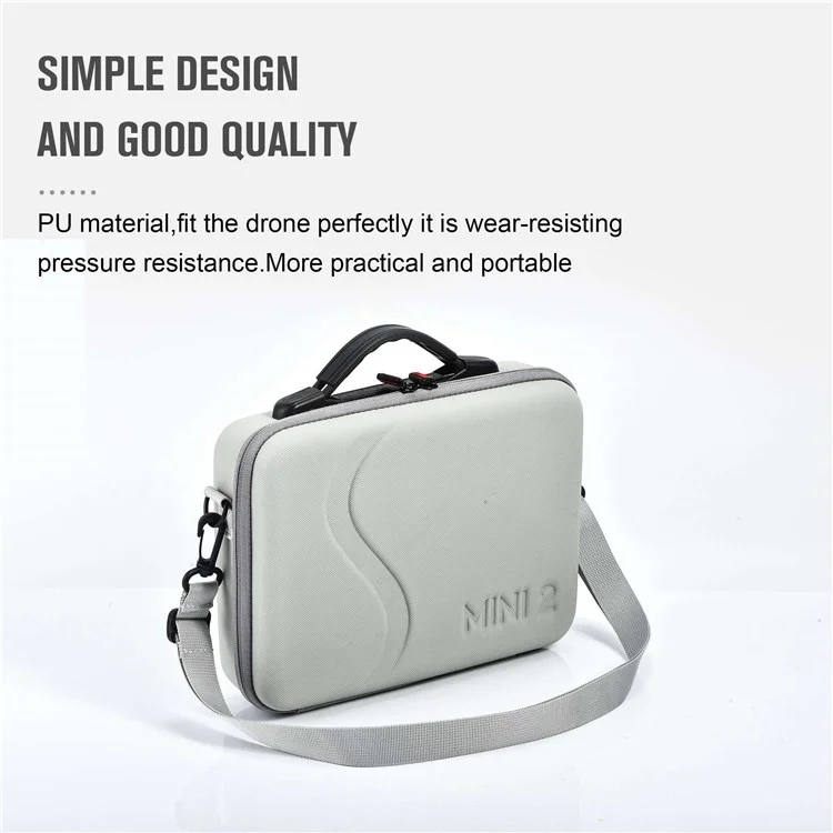 STARTRC For DJI Mini 2 Drone Remote Controller Carrying Case PU Leather Shoulder Bag