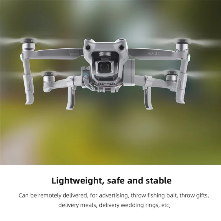 EWB9199 per DJI Mavic Air 2/2S Dispositivo di rilascio Airdrop System Payload Transport per pesca, matrimonio, Pasqua, festa di compleanno, riunione di famiglia