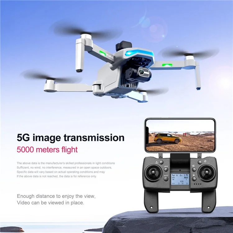 YLRC S135 Aerial Photography Dual-Lens 8K HD Drone 3-Axis Gimbal Radar Obstacle Avoidance RC Aircraft Folding Portable Airplane for Traveling (2Pc Batteries) - Black