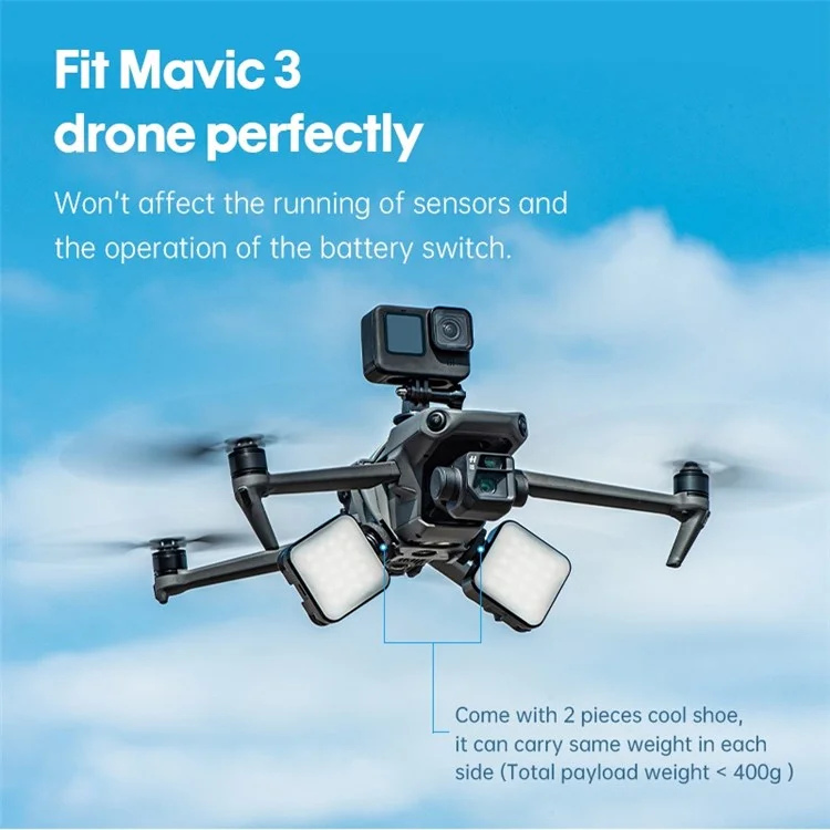Startrc 1110538 Per DJI Mavic 3 Full Light Porta Della Luce Multifunction Expansion Bracket