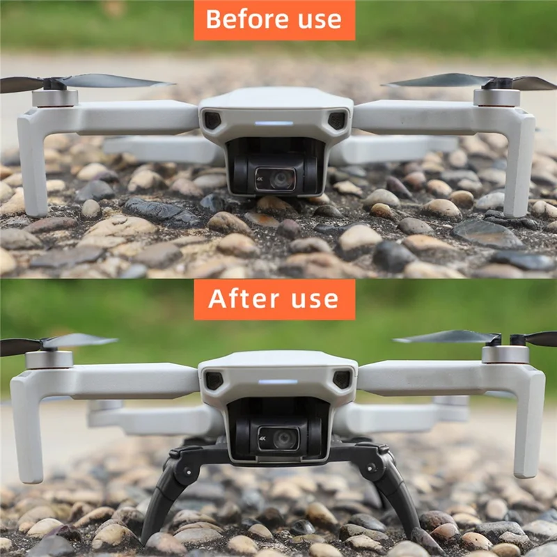 SUNNYLIFE LG380 for DJI Mini 2/Mini SE/Mavic Mini Foldable Drone Landing Gear Plastic Anti-fall Heighten Landing Stand - Grey