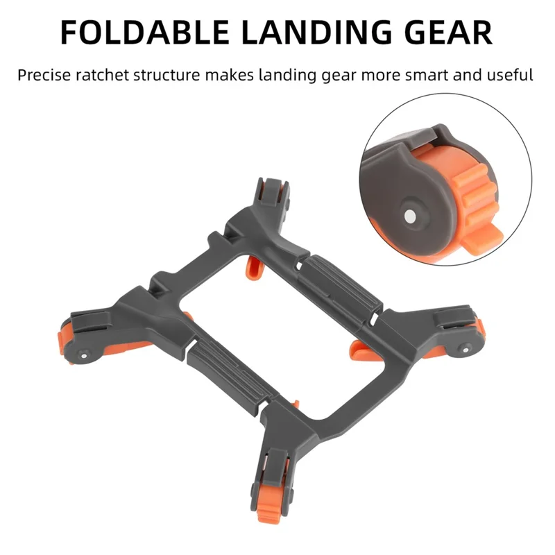 SUNNYLIFE LG380 for DJI Mini 2/Mini SE/Mavic Mini Foldable Drone Landing Gear Plastic Anti-fall Heighten Landing Stand - Grey