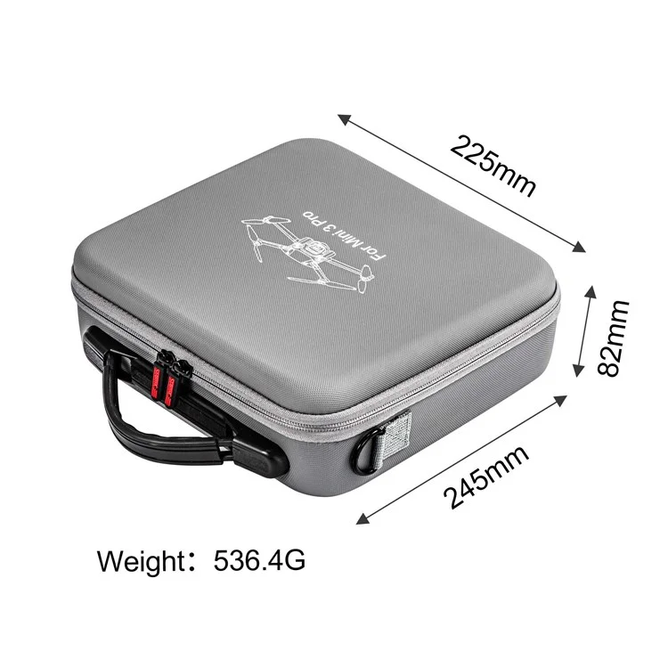 STARTRC 1110845 for DJI Mini 3 Pro Portable PU Carrying Case Anti-drop Tote Storage Bag with Shoulder Strap