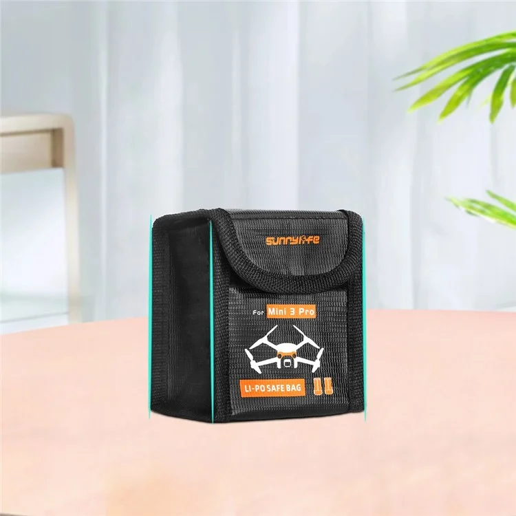 Sunnylife MM3-DC384 Für DJI Mini 3 Pro 1 Batteriekapazität Batteriespeicher Explosionssicherer Beutel Batterie Safer Beutel