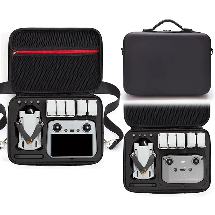 Para DJI Mini 3 Pro Portátil de Cargador RC Bolsa de Almacenamiento a Prueba de Choques de Drones Anti-Scratch Shoulder Bag - Negro Negro