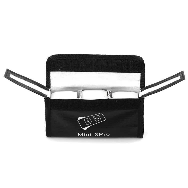 BRDRC EWB9237_3 Li-po Safe Batterie Explosionssicherer Schutzbeutel Für DJI Mini 3 Pro Drone Battery Storage Back, Größe L/für 3pcs-batterien