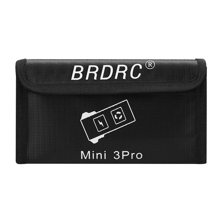 BRDRC EWB9237_3 Li-po Safe Batterie Explosionssicherer Schutzbeutel Für DJI Mini 3 Pro Drone Battery Storage Back, Größe L/für 3pcs-batterien