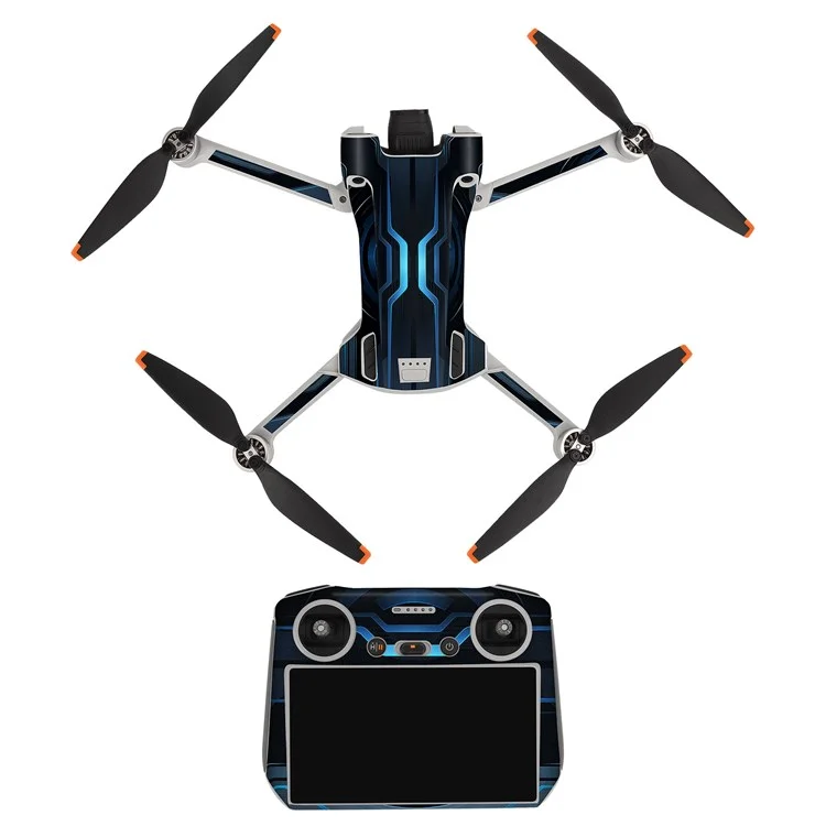 SUNNYLIFE MM3-TZ396 For DJI Mini 3 Pro Drone + for DJI RC Remote Control Stickers Set Anti-scratch Decorative Stickers Decals - Gate of Time