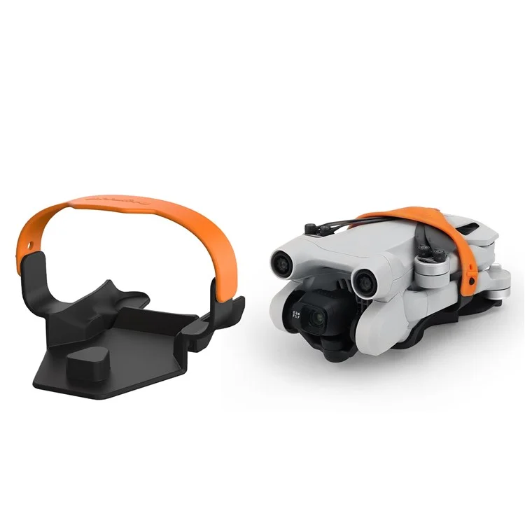 SUNNYLIFE MM3-SJ398 For DJI Mini 3 Pro Drone Propeller Fixing Stabilizer Anti-dust Bottom Cover - Black/Orange