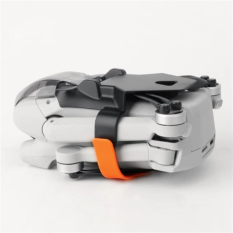 SUNNYLIFE MM3-SJ398 For DJI Mini 3 Pro Drone Propeller Fixing Stabilizer Anti-dust Bottom Cover - Black/Orange
