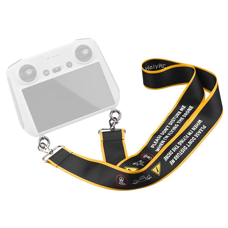 HEIYRC ZZCP9253 Lanyard Ensanchado Para DJI Mini 3 Pro RC Remote Control, Sin Cinturón de Correa de Cuello de Advertencia Inquietante