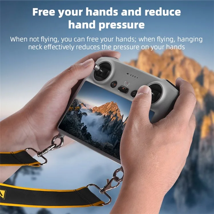 HEIYRC ZZCP9253 Lanyard Ensanchado Para DJI Mini 3 Pro RC Remote Control, Sin Cinturón de Correa de Cuello de Advertencia Inquietante