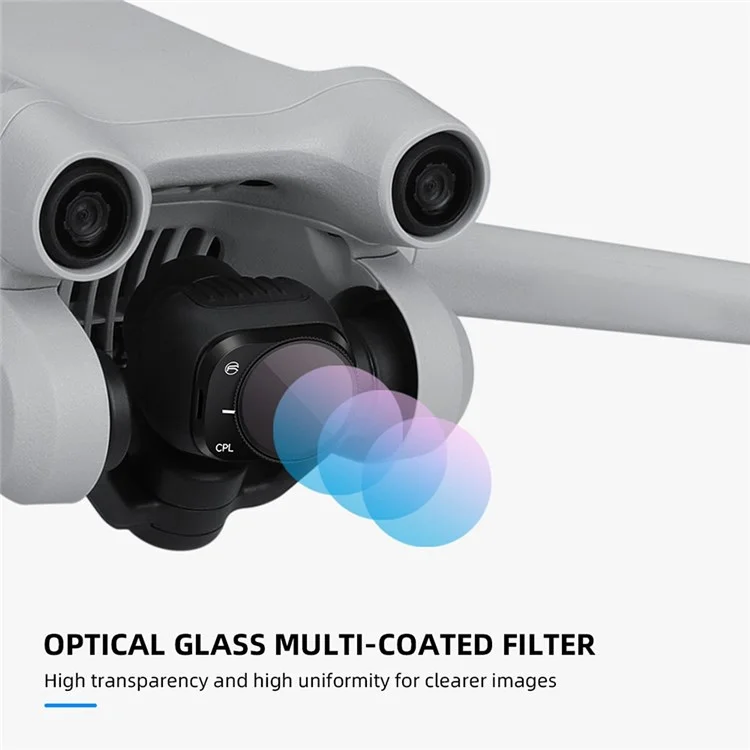 RCSTQ Pour DJI Mini 3 Pro CPL Polarizer Camera Lens Filter Aluminium Alloy Optical Glass RC Accessoires