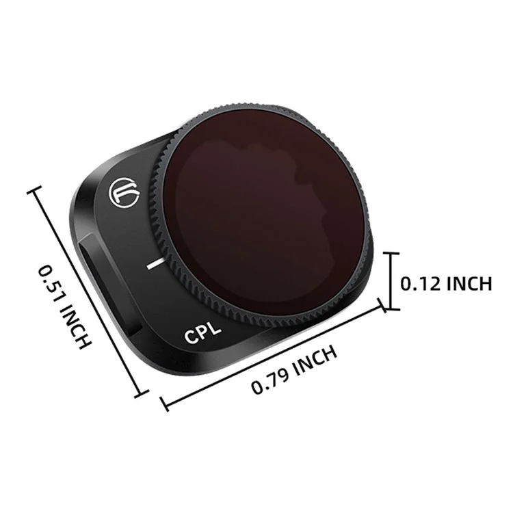 RCSTQ Pour DJI Mini 3 Pro CPL Polarizer Camera Lens Filter Aluminium Alloy Optical Glass RC Accessoires