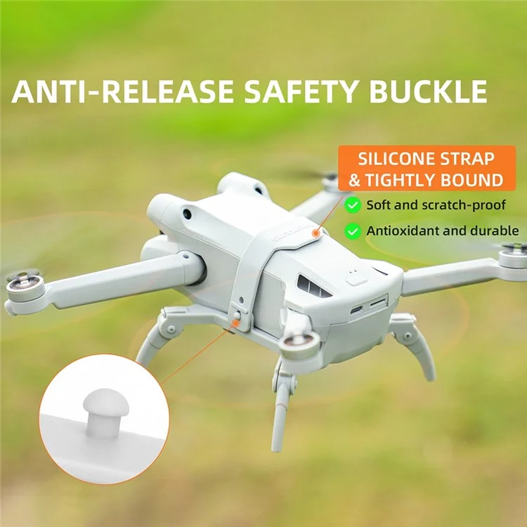 SUNNYLIFE MM3-LG399 Pour DJI Mini 3 Pro Drone Atterrissage Pliable Gear Anti-chute Rehausseur Atterrissage Stand - Orange