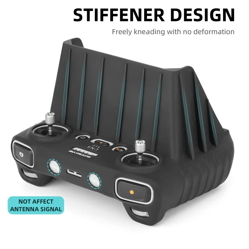 SUNNYLIFE MM3-BHT442 for DJI Mini 3 Pro DJI RC Remote Control Sleeve Silicone Protective Cover with Sun Hood - Grey