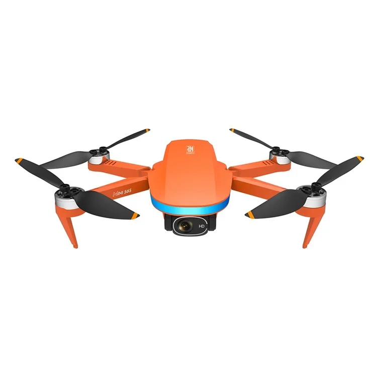 LSRC Mini S6S 5G Wifi FPV 4K HD -kamera Bürstenlose Faltbare RC -drohnen -luftfotografie Quadcopter -spielzeug Mit 2 Batterien - Orange