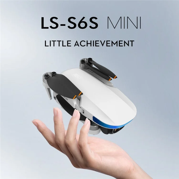 LSRC MINI S6S 5G Wifi FPV 4K HD Camera Sin Escobillas RC Drone Quadcopter Con 1 Batería - Blanco