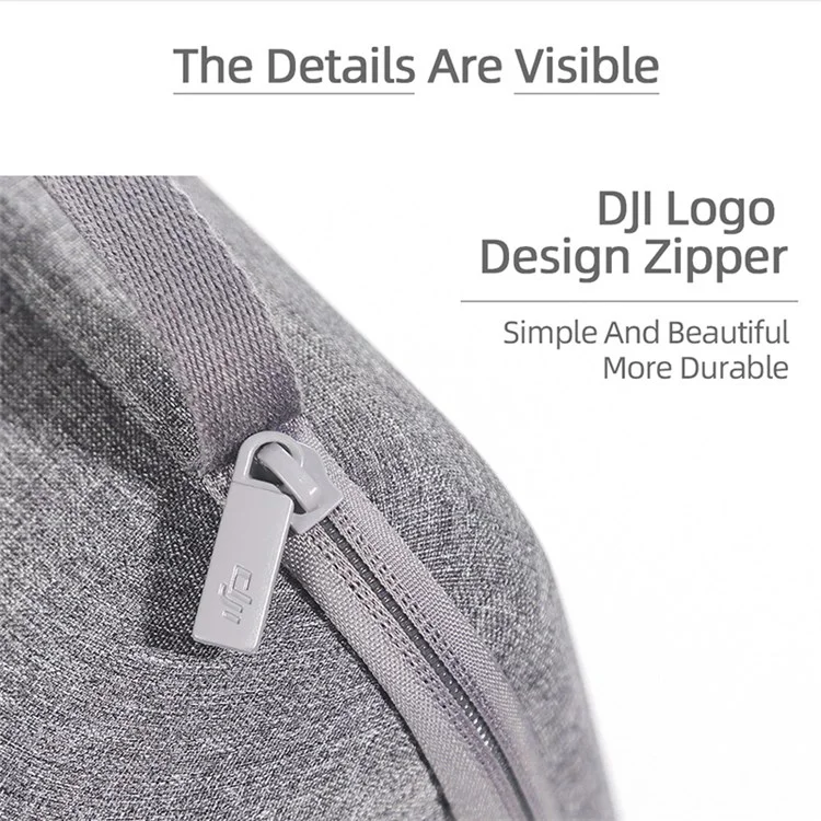 For DJI Mini 2 / Mini 2 SE Combo Drone and Accessories Storage Bag Portable Shockproof Carrying Case Handbag - Grey / Black Liner