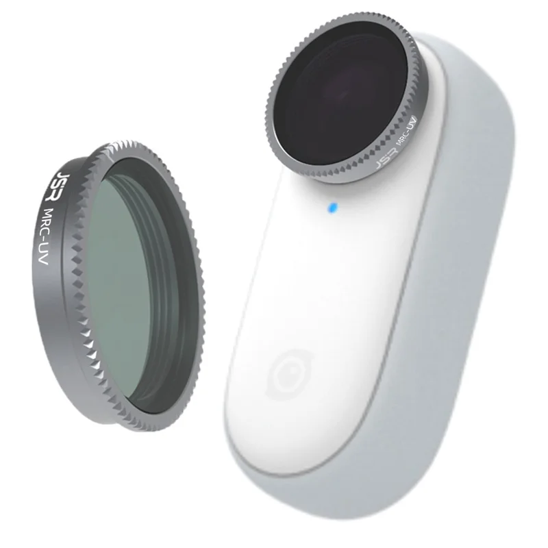 JUNESTAR JSR-1283-01 Filtr MCUV Chroniący przed Zarysowaniami do Kamery Akcji Insta360 Go2, Filtr Obiektywu ze Wielowarstwowego Szkła Optycznego