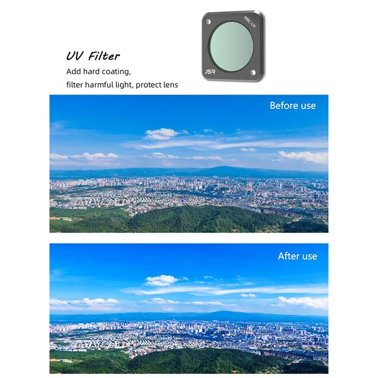 Junestar JSR-1339-20 Für DJI Action 2 8-in-1-kamera-objektivfilter-filter-set (stern, Nacht, CPL, ND8, ND16, ND32, ND64, MRC-UV)