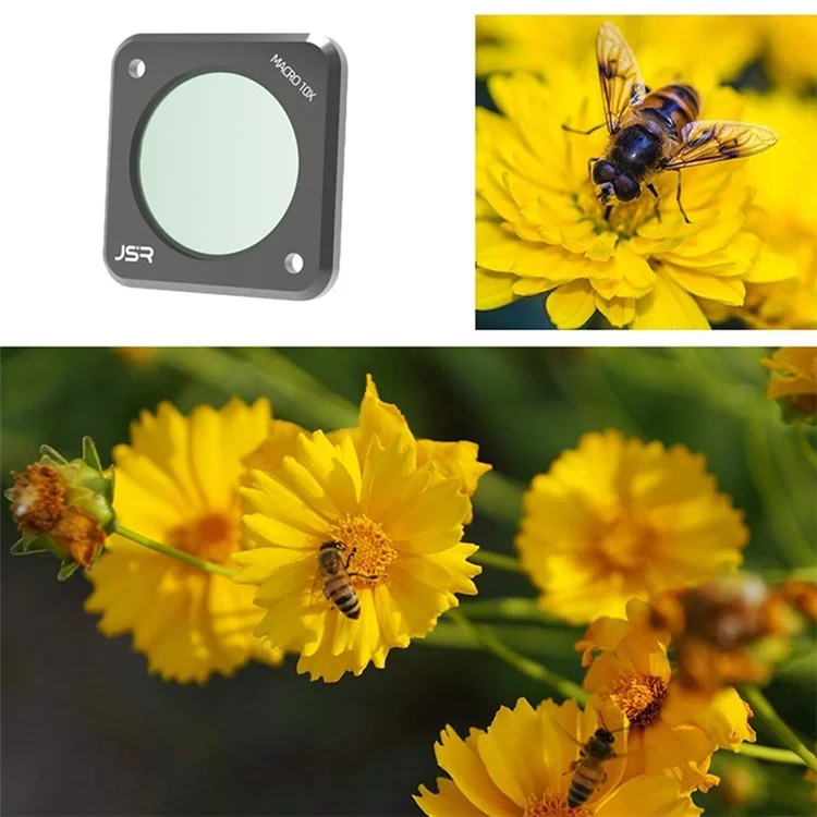 Junestar JSR-1339-13 Для DJI Action 2 Macro 10x Filter Sport Camera Optical Glass 10x Lens Filter