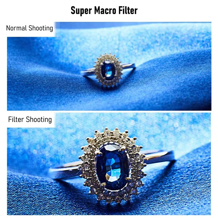Junestar JSR-1339-13 Для DJI Action 2 Macro 10x Filter Sport Camera Optical Glass 10x Lens Filter
