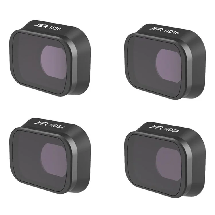 Junestar Kb-4in1 (nd) JSR-1663-19 Para DJI Mini 3 Pro 4pcs/establecer Aleación de Aluminio+vidrio ND8+ND16+ND32+ND64 Filtro de Lente de la Cámara de Drones