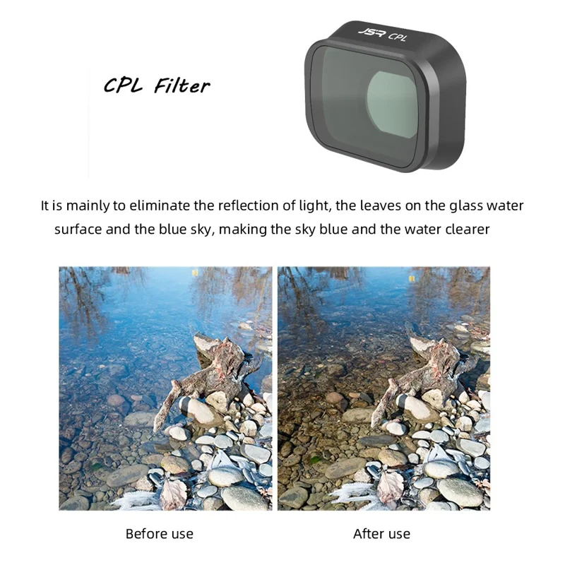 JUNESTAR KB CPL JSR-1663-02 For DJI Mini 3 Pro CPL Filter Aluminum Alloy+Glass Camera Lens Filter