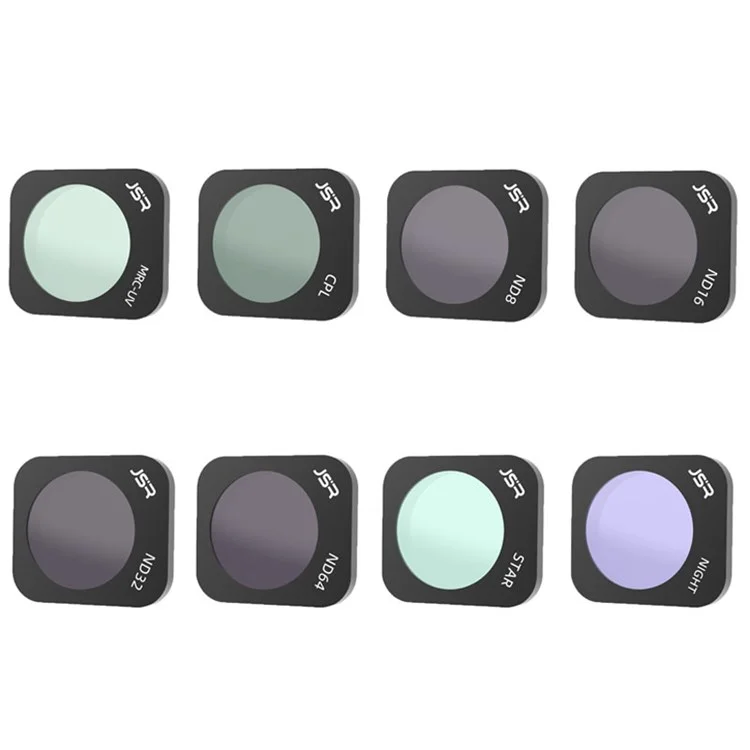 Junestar ZMP Tb-8in1 JSR-1903-12 Para Hubsan Zino Mini Pro 8pcs/definir Mrc-uv+cpl+nd8+nd16+nd32+nd64+estrela+night Lens Filters Drone Camera Accessories