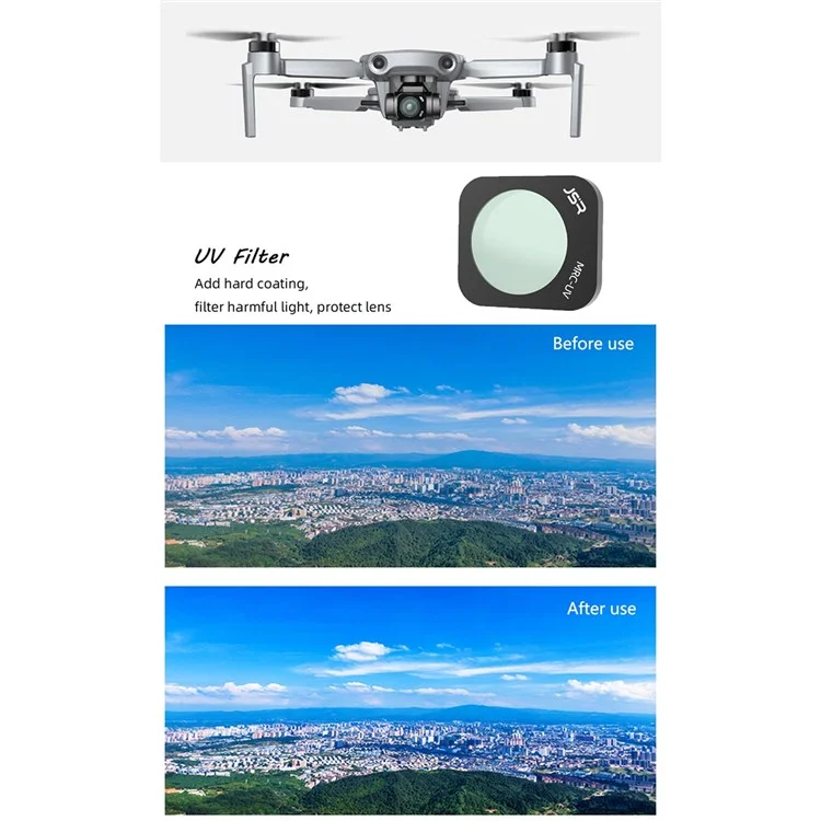 Junestar ZMP Tb-8in1 JSR-1903-12 Para Hubsan Zino Mini Pro 8pcs/definir Mrc-uv+cpl+nd8+nd16+nd32+nd64+estrela+night Lens Filters Drone Camera Accessories