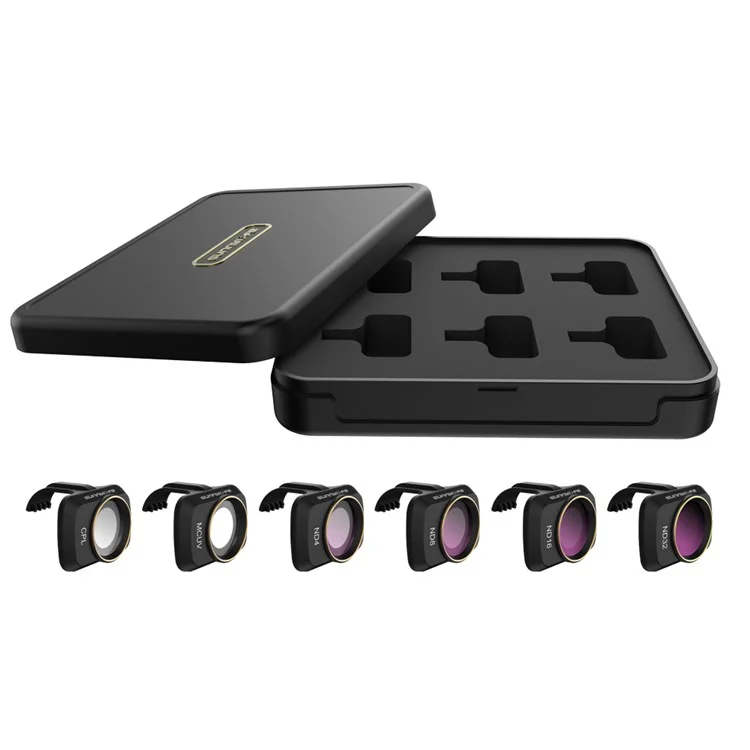 Sunnylife Mm-fi9258 6pcs/set Para DJI Mini SE/Mini 2/Mavic Mini MCUV+CPL+ND4+ND8+ND16+ND32 Filtros de Lentes de Vaso Óptico de Recubrimiento Con Múltiples Capas