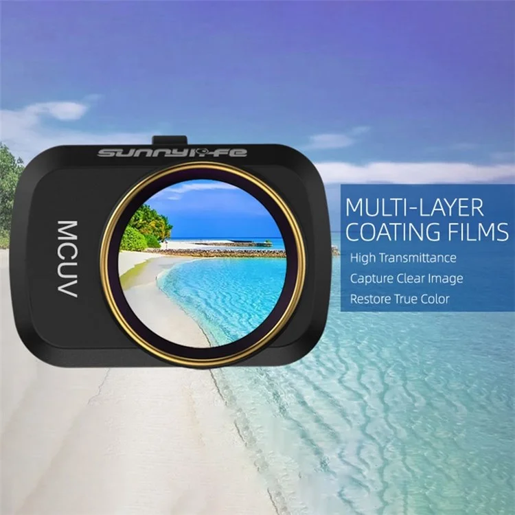 SUNNYLIFE MM-FI9257 4pcs / Set Pour DJI Mini se / Mini 2 / Mavic Mini Mcuv + Cpl + Nd4 + Nd8 Filtres D'objectif de Caméra Drone Drone Filtres en Verre Optique