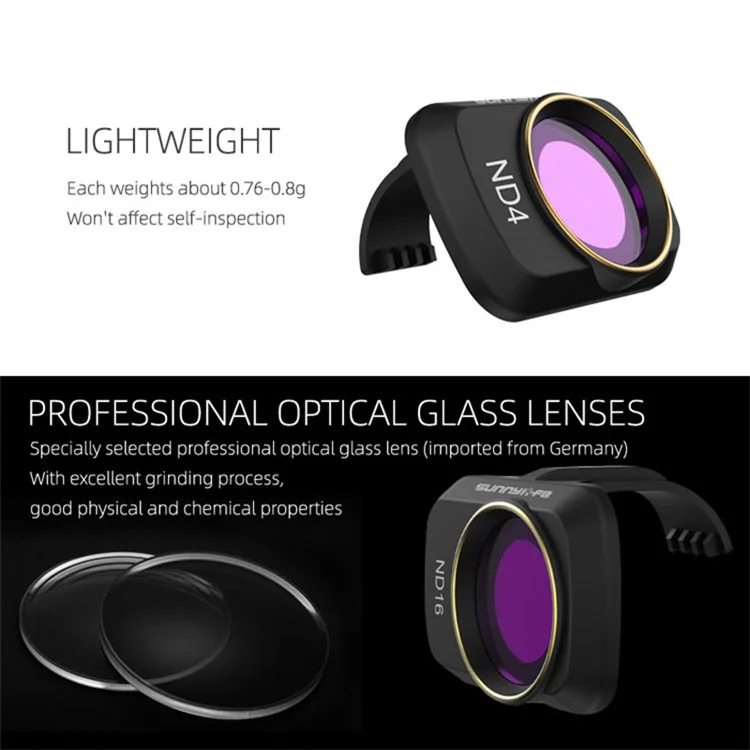 SUNNYLIFE MM-FI9251 For DJI Mavic Mini/Mini SE/Mini 2 Camera Lens ND Filter RC Accessories - ND4