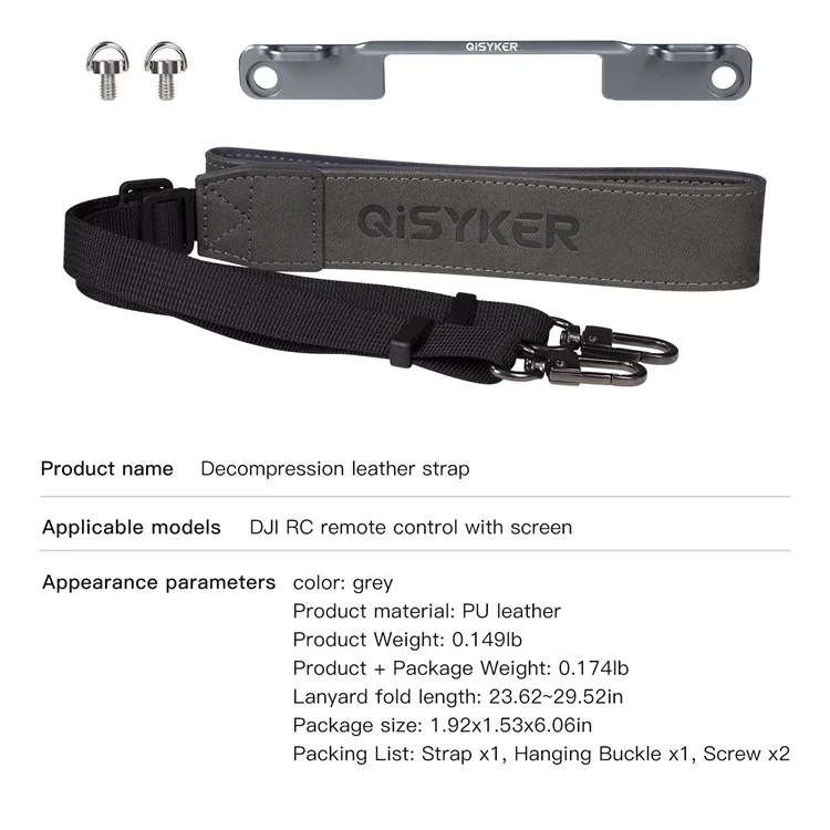 QISYKER DRCS0611 Neck Strap Lanyard for DJI Mini 3 Pro RC Controller Accessories