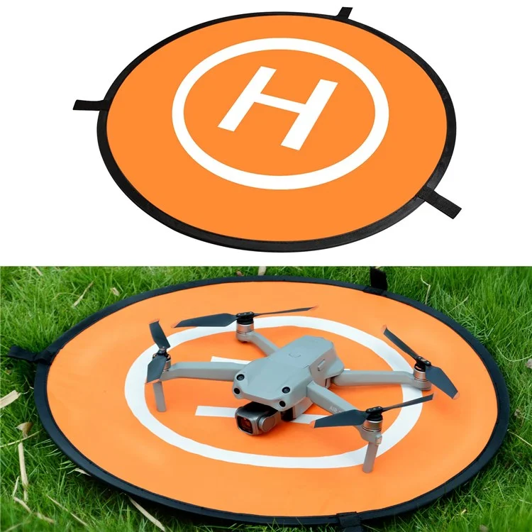 Qisyker Dopark55 55cm Round Drone Parking Aventn Landing Pad Com Pinos Moídos e Tiras Reflexivas