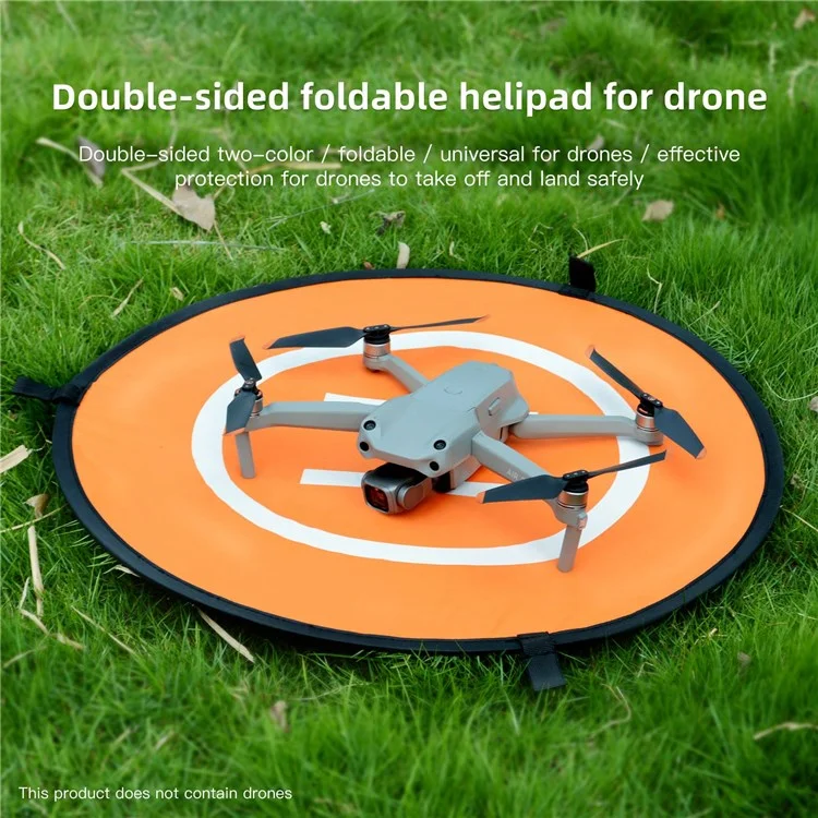 Qisyker Dopark55 55cm Round Drone Parking Aventn Landing Pad Com Pinos Moídos e Tiras Reflexivas