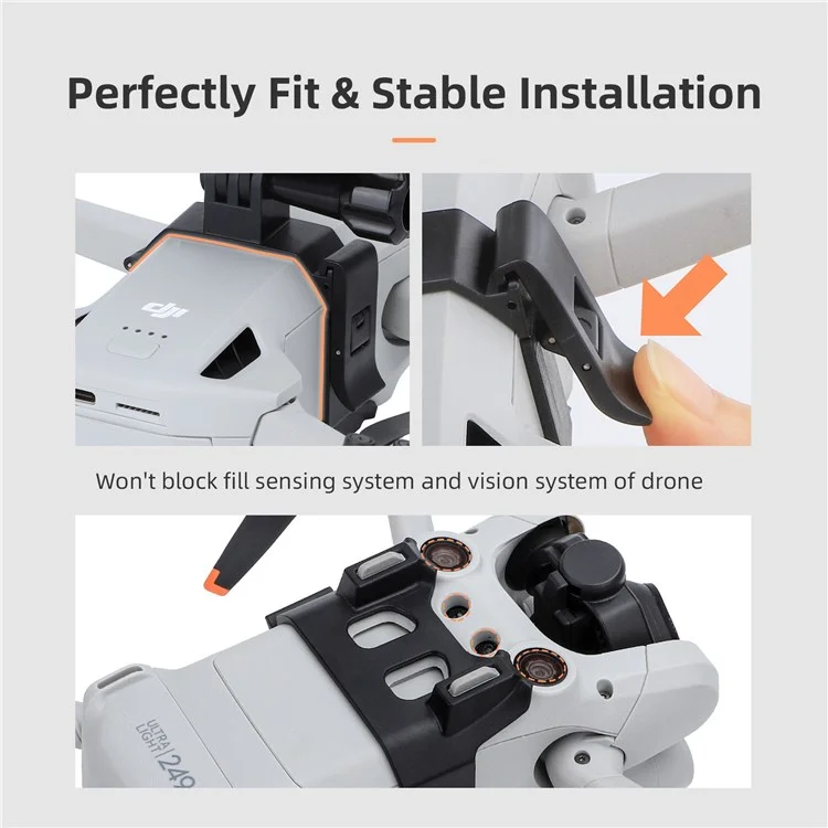 SUNNYLIFE MM3-GZ459 para DJI Mini 3 Pro Top Expansion Bracket 1 / 4 Parafuso Adaptador de Montagem de Câmera de Ação