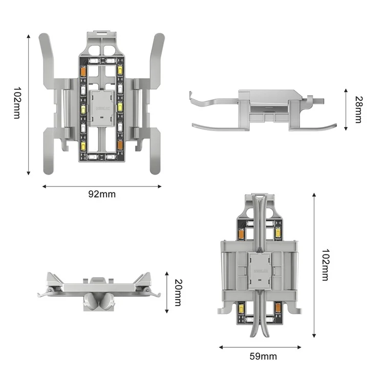 Startrc 1111016 Für DJI Mini 3 Pro Drone Faltbares Fahrwerk LED Light ABS Anti-fall-fall Erhöhte Ständer