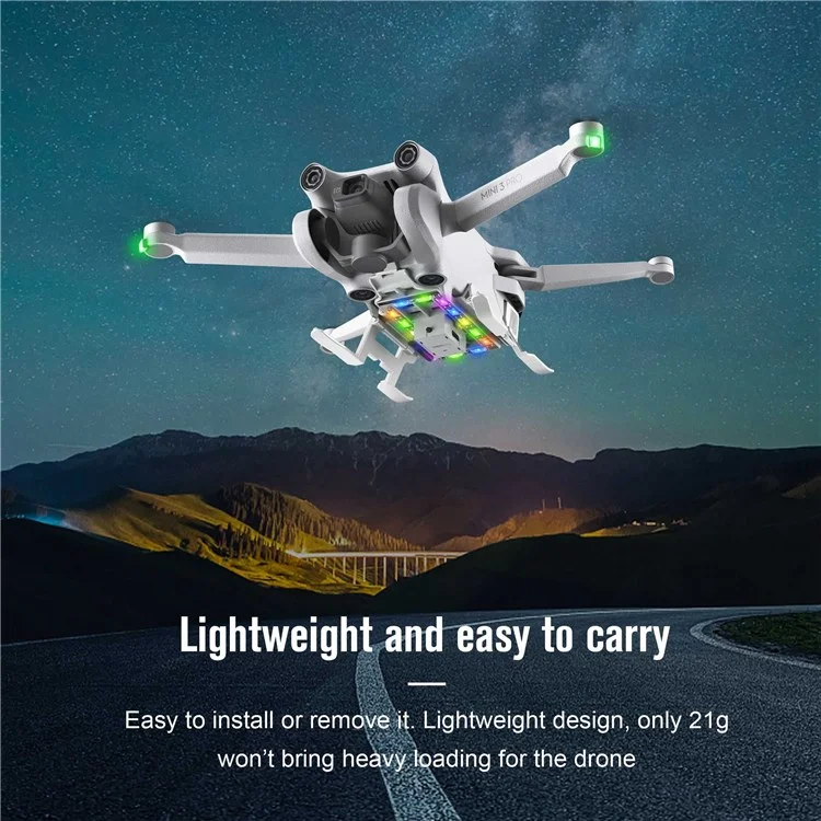Startrc 1111016 Für DJI Mini 3 Pro Drone Faltbares Fahrwerk LED Light ABS Anti-fall-fall Erhöhte Ständer