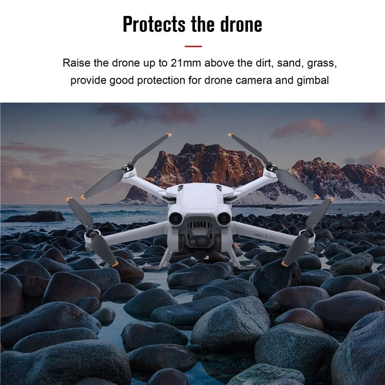 Startrc 1111016 Für DJI Mini 3 Pro Drone Faltbares Fahrwerk LED Light ABS Anti-fall-fall Erhöhte Ständer