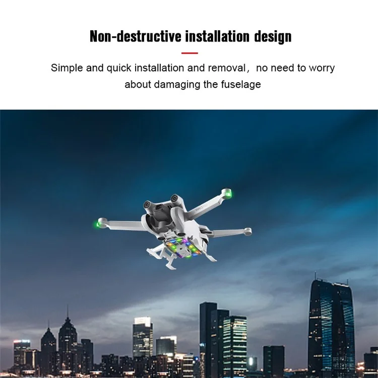 Startrc 1111016 Für DJI Mini 3 Pro Drone Faltbares Fahrwerk LED Light ABS Anti-fall-fall Erhöhte Ständer