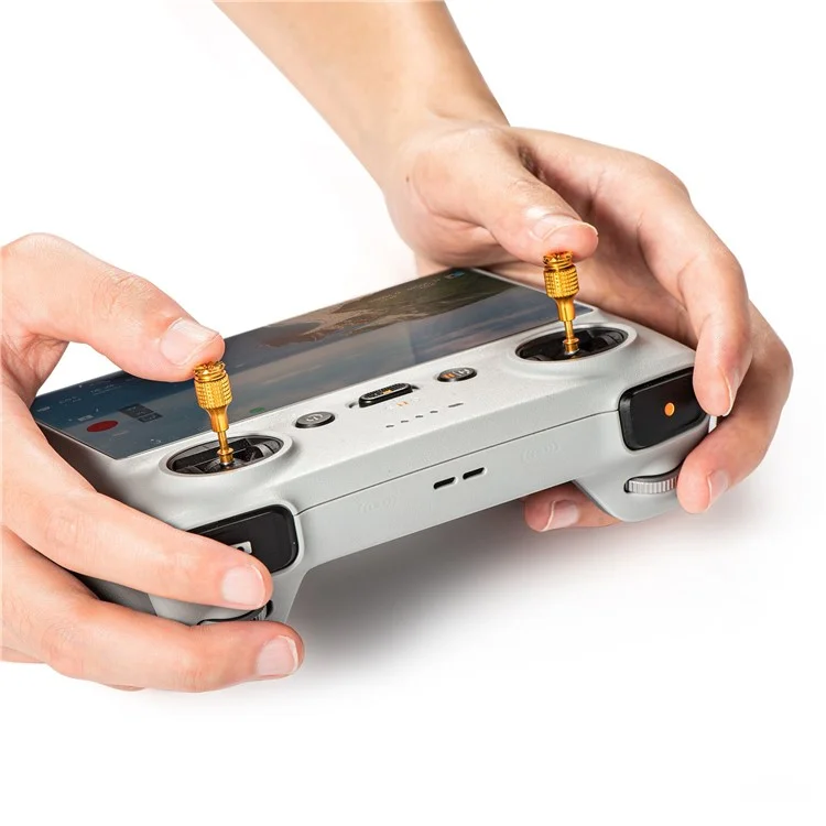 Startrc 1111079 Aluminiumlegierung Teleskop Joystick Anti-schlupf-daumenrocker Für DJI Mini 3 Pro Drone Smart Controller