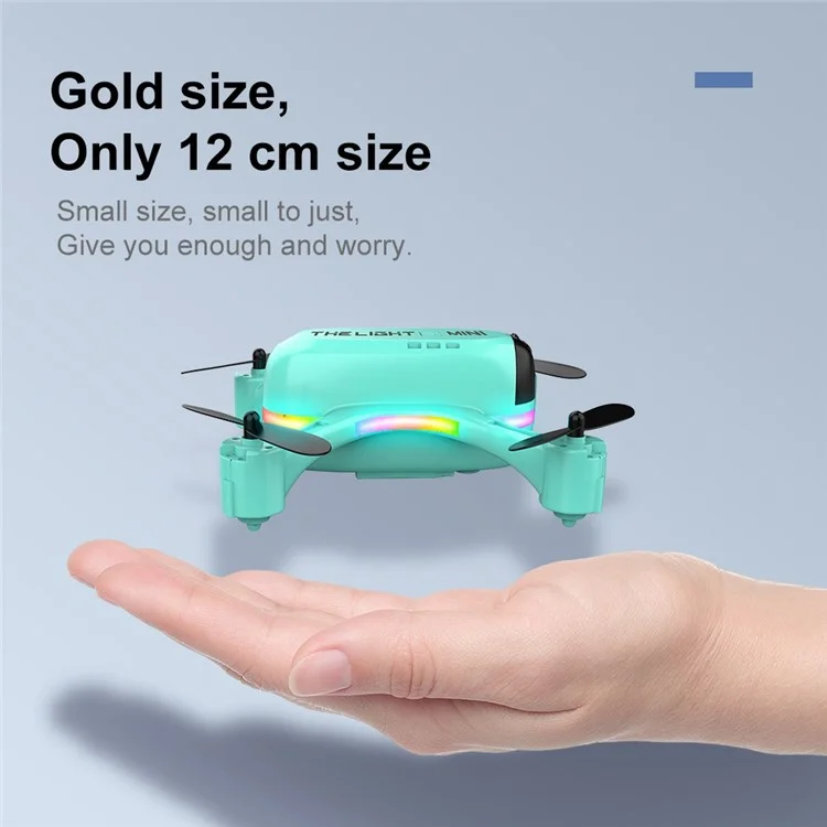 V6 Mini Lightweight RC Aircraft Aerial Photography 4 Channel Drone with Marquee / WiFi Function (Single Battery) - Blue